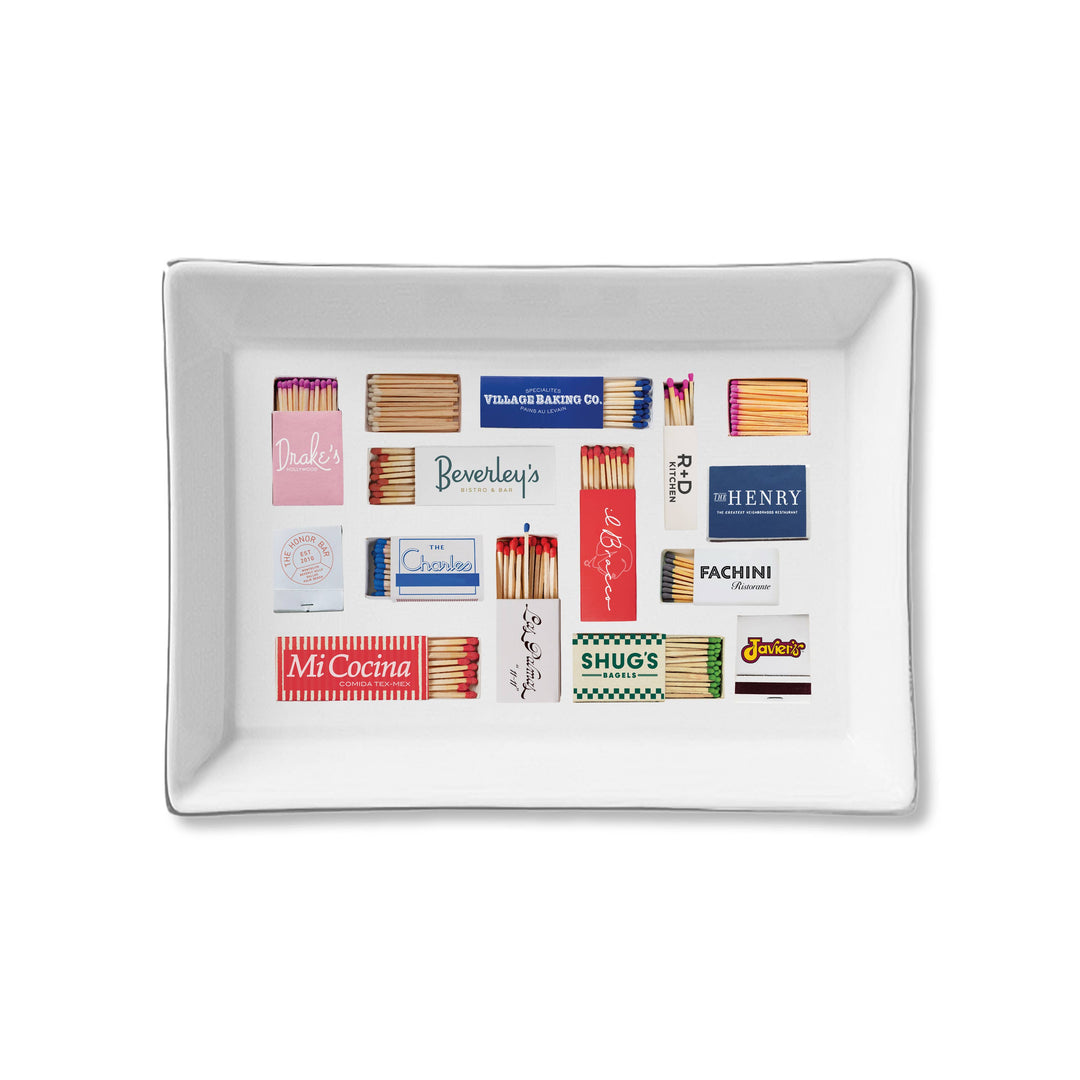 Dallas Matches Ceramic Tray