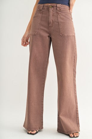 Isla Patch Pocket Flare Jeans