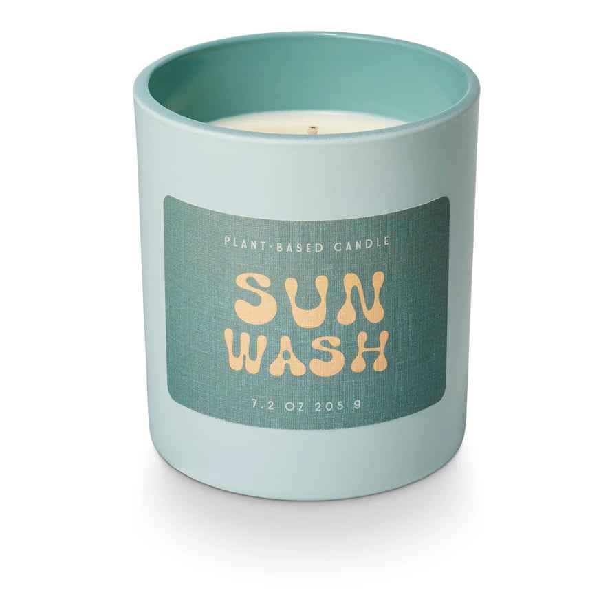 Sun Wash Glass Candle