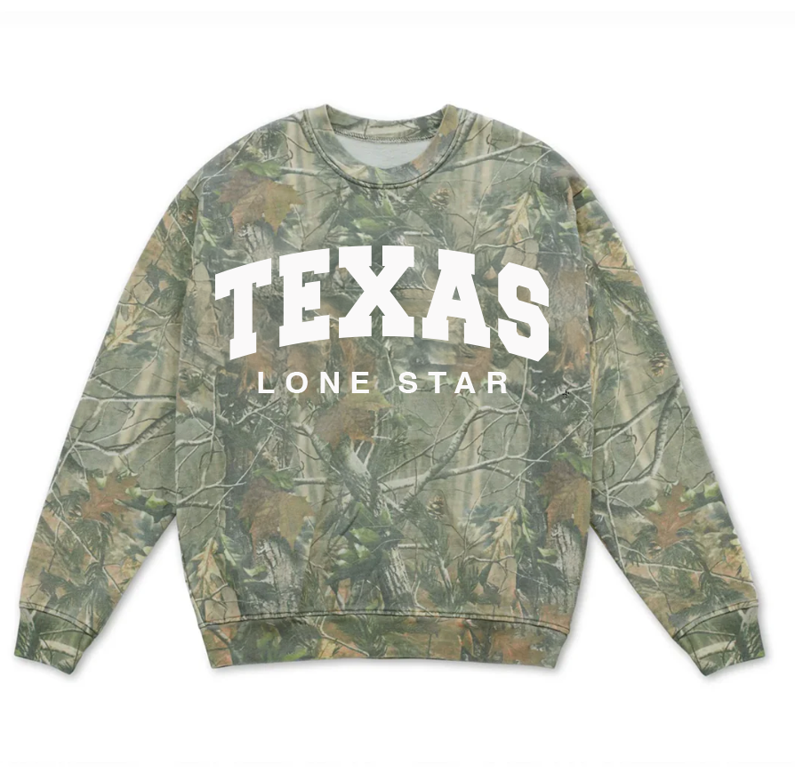Texas Lonestar Camo Sweatshirt