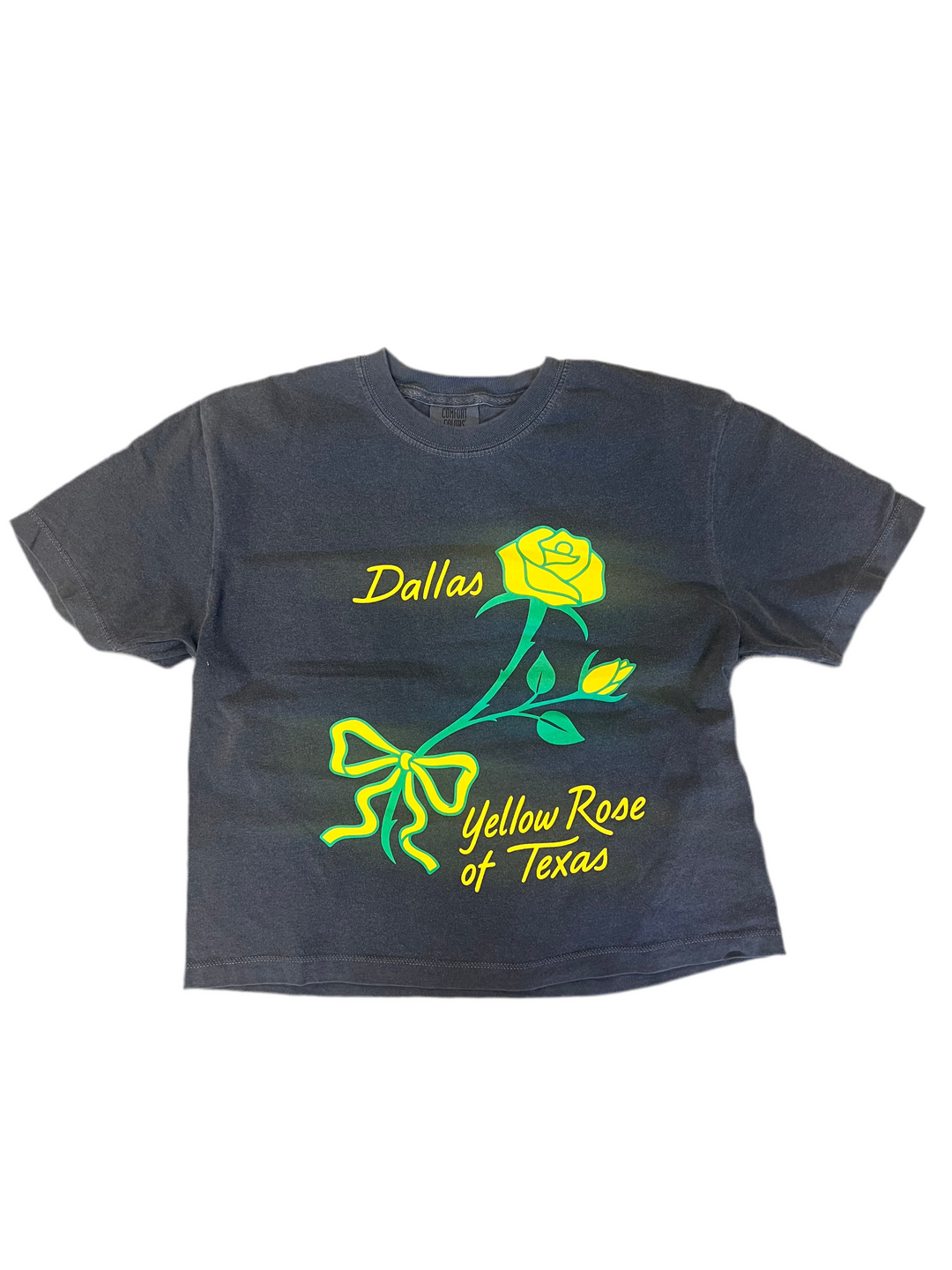 Dallas Yellow Rose of Texas Cropped Tee
