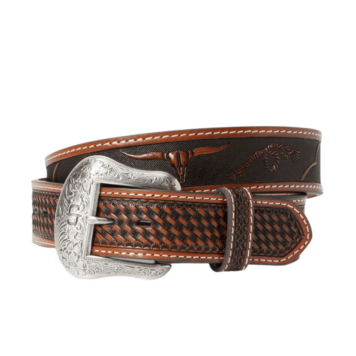 Stetson Western Icon Tooled Belt