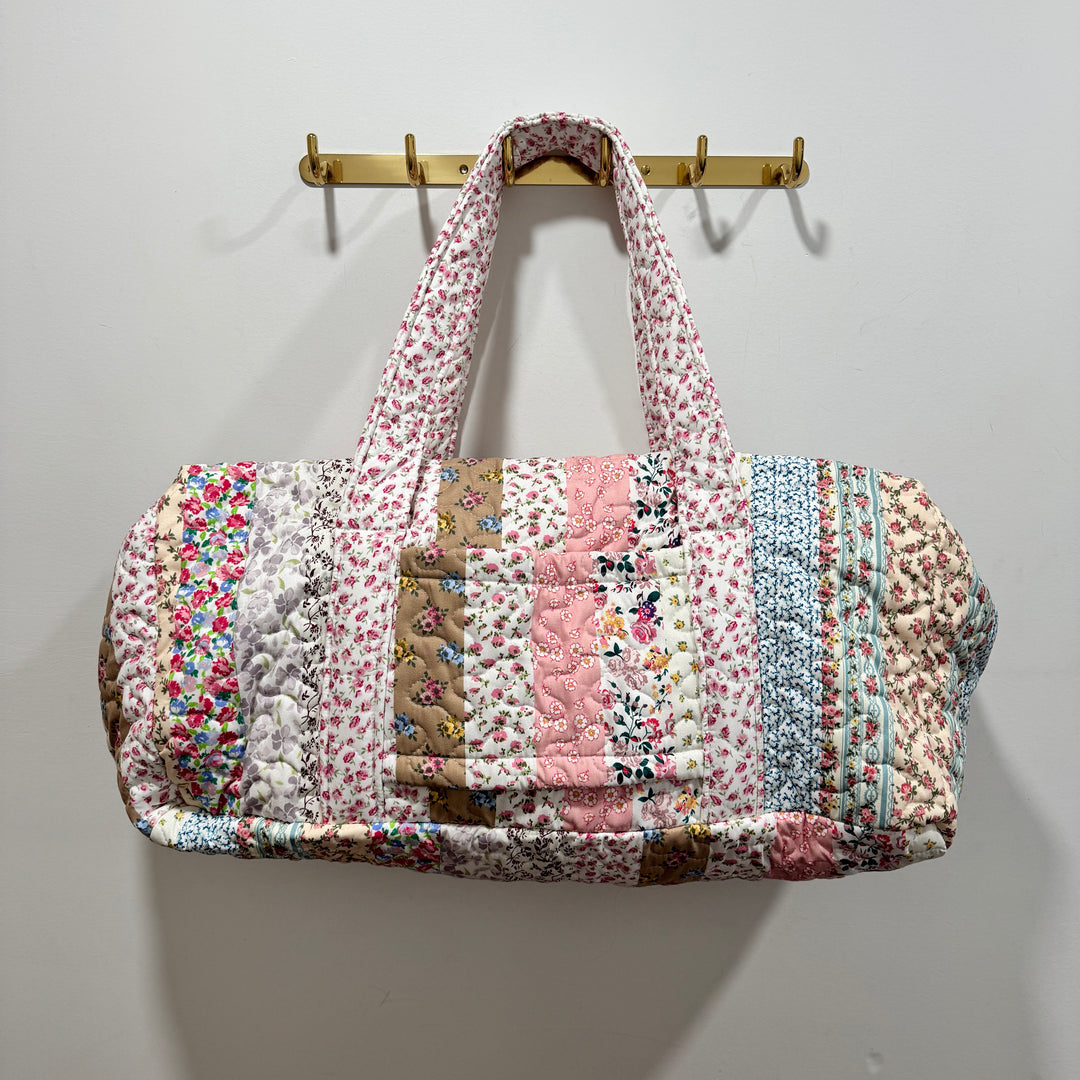 Paige Patchwork Stripe Quilted Duffle Bag