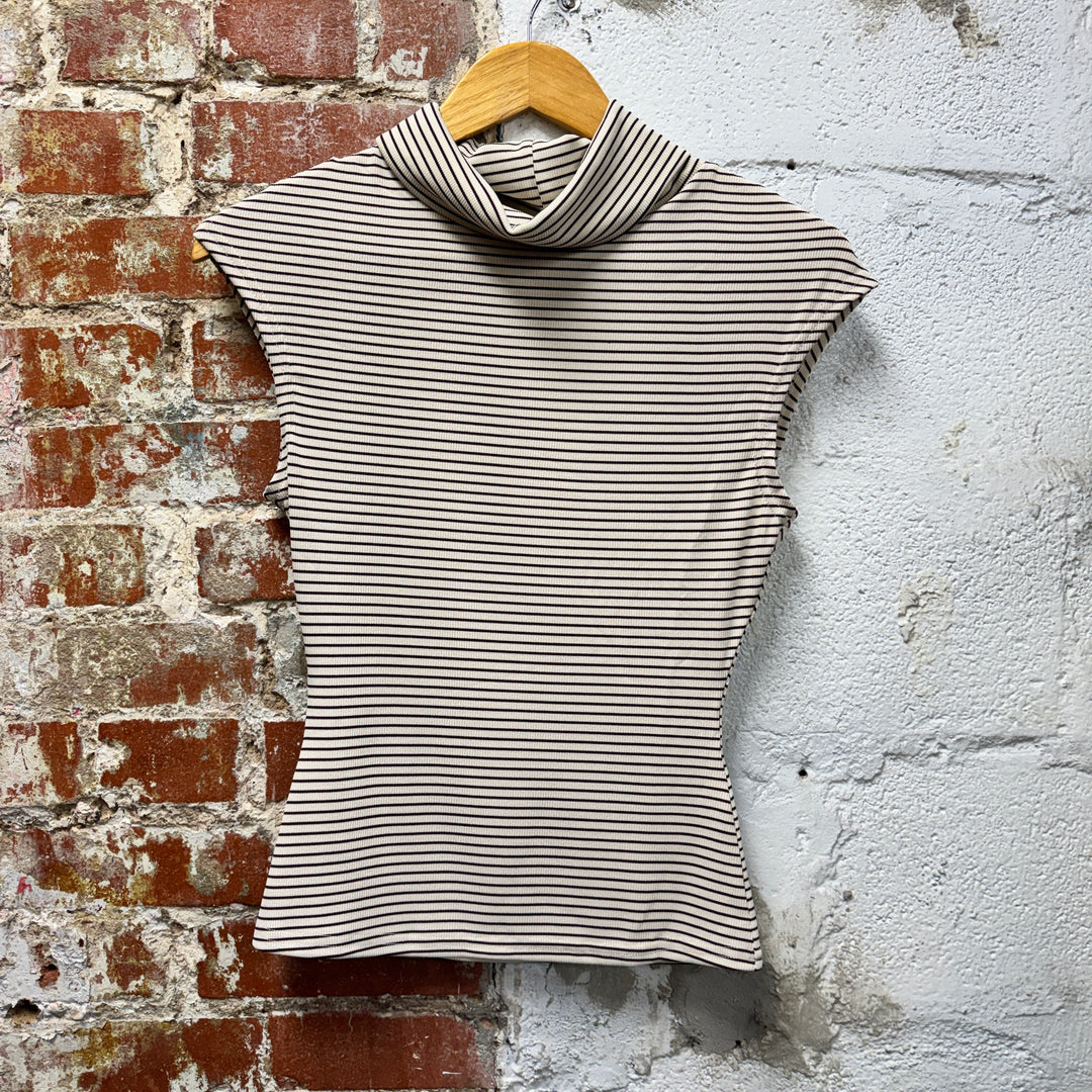 Jillian Sleeveless Turtleneck Top