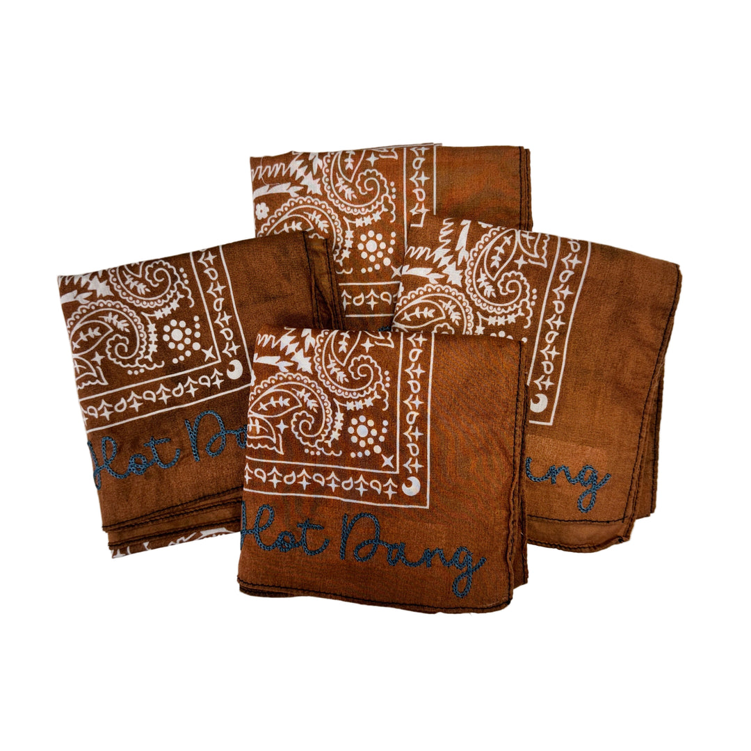 Hot Dang Embroidered Bandana