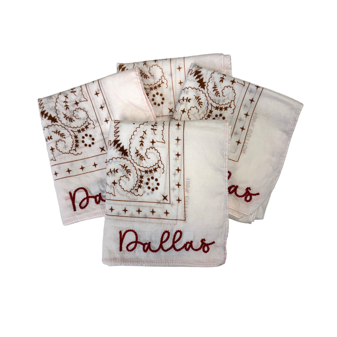 Dallas Embroidered Bandana