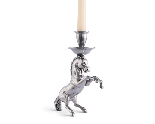 Rearing Horse Candlestick Holder