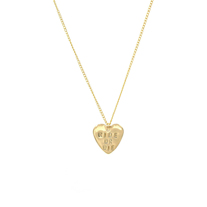 Ride or Die Heart Necklace