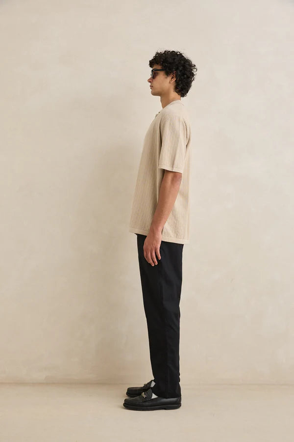 Textured Knit SS Shirt