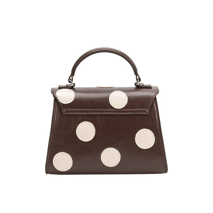 Maisel Chocolate Polka Dot Top Handle Bag