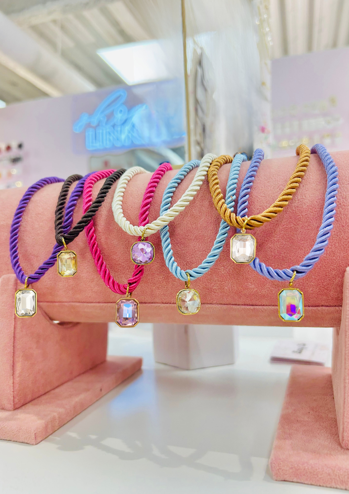 Tailyn Rope Light Blue Necklace