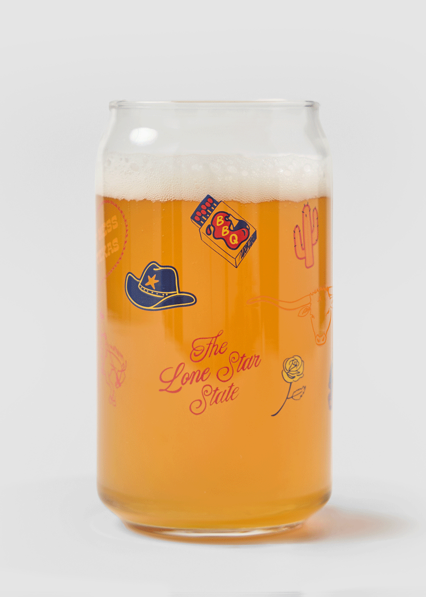 Texas Icons Glass