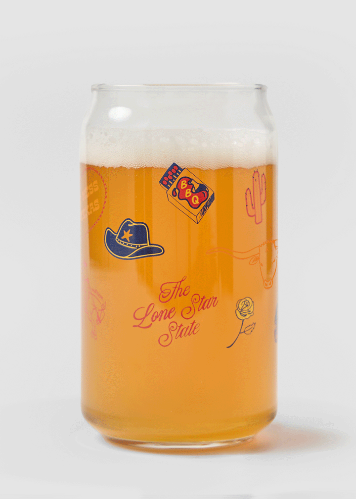 Texas Icons Glass