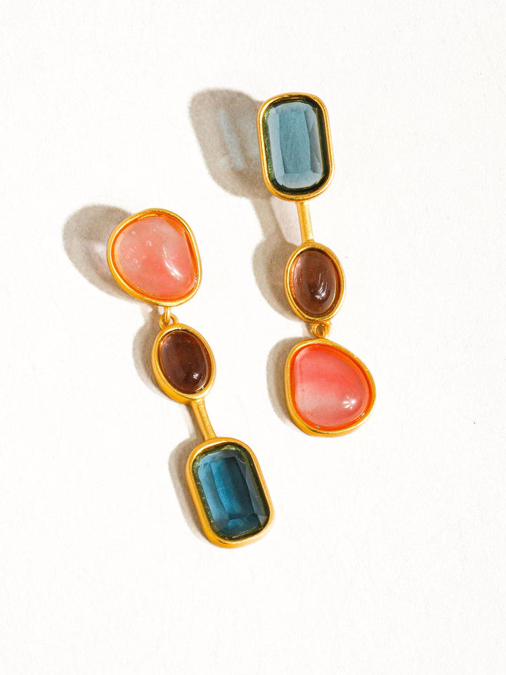 Delia Vintage Mismatch Drop Earrings