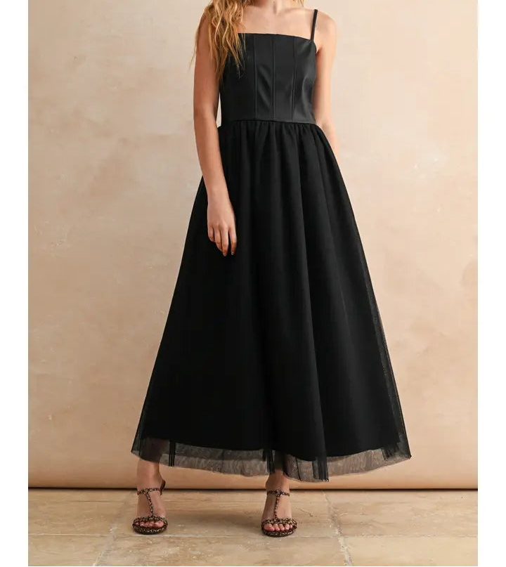 Danielle Pu Mesh Maxi Dress