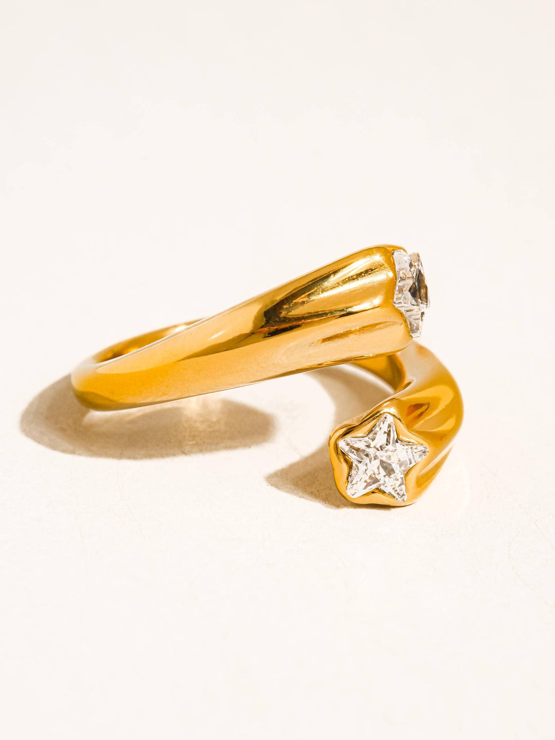 Fenella Double Star CZ Ring