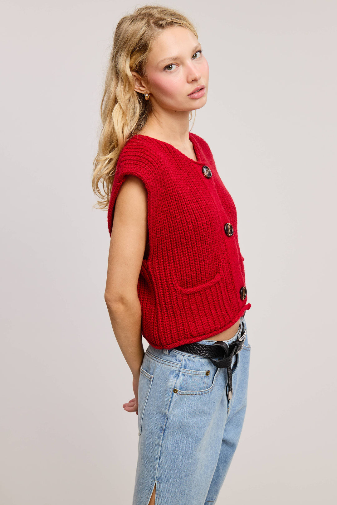 Vivi Sleeveless Sweater Vest