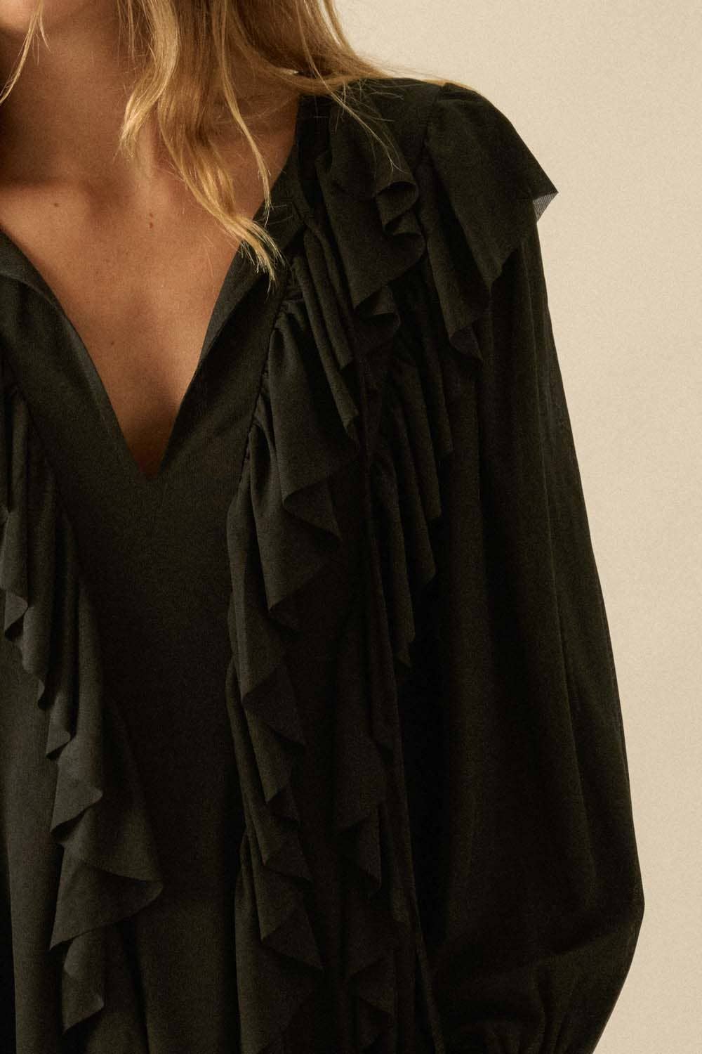 Chloe Cascade Ruffle Romper