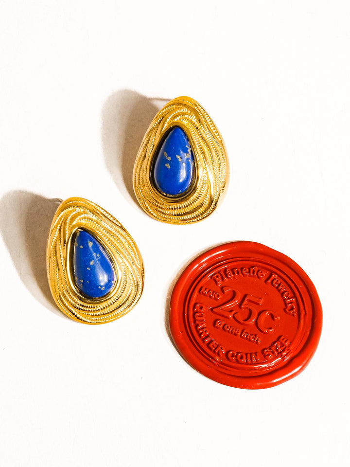 Thura Lapis Lazuli Droplet Earring