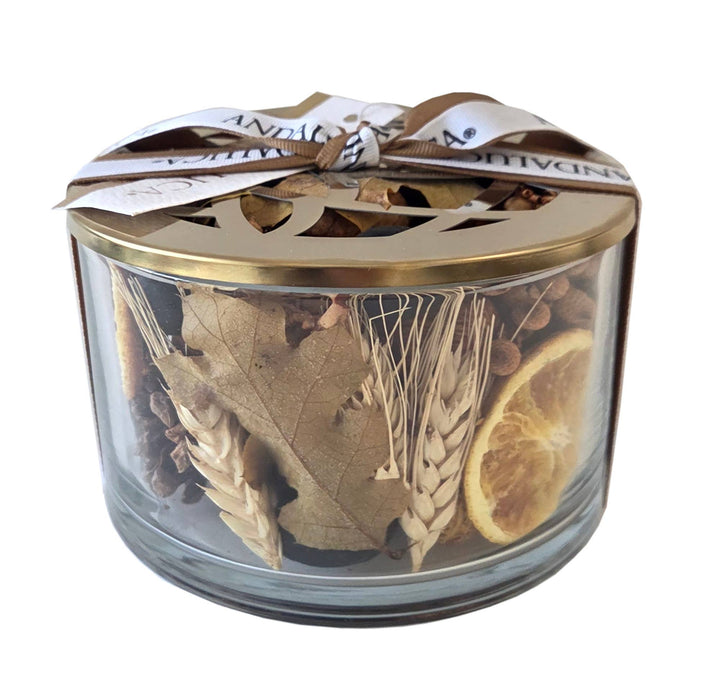 Blissful Harvest Glass Bowl Potpourri