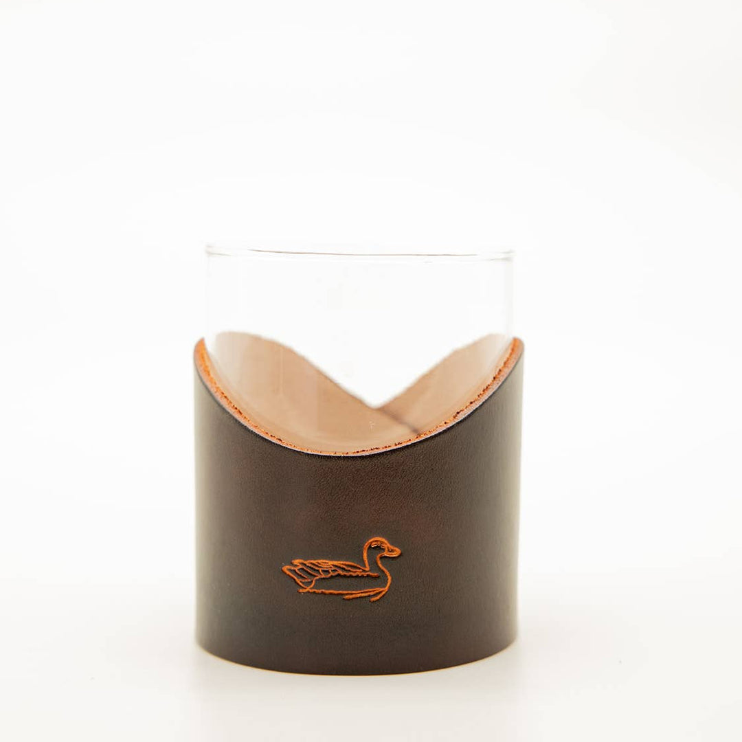 Duck Leather Rocks Glass