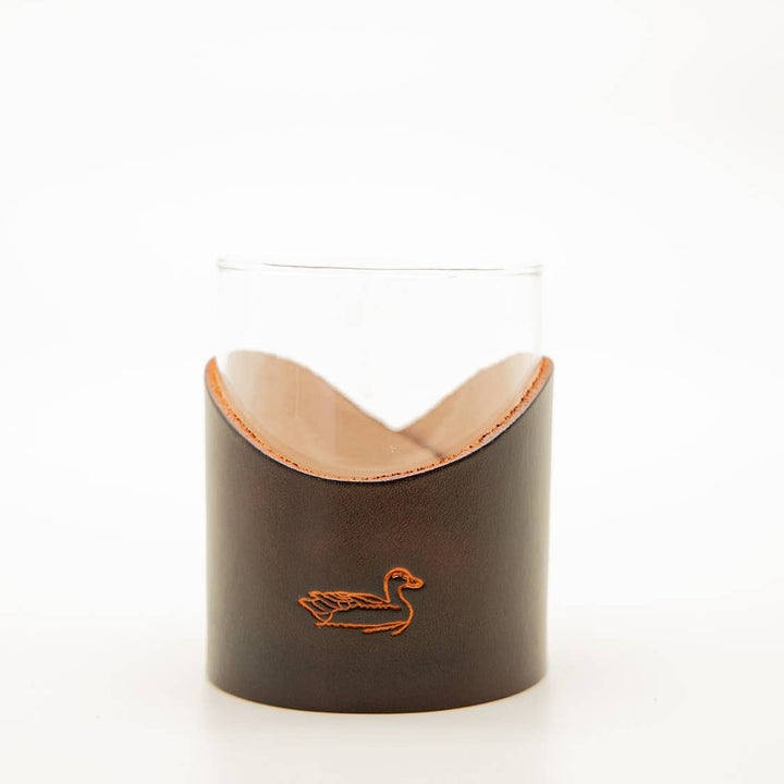 Duck Leather Rocks Glass
