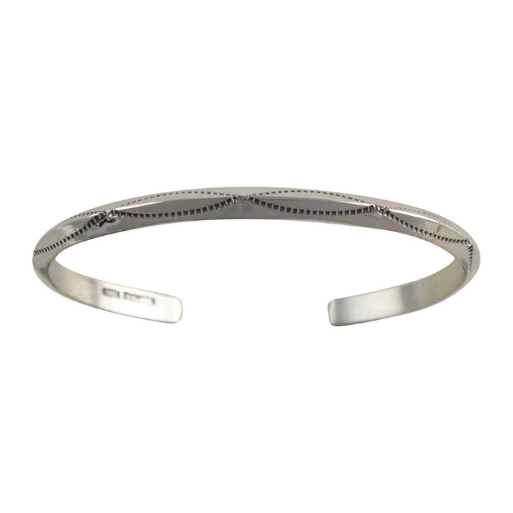 Elaine Sterling Silver Triangle Wire Navajo Bracelet