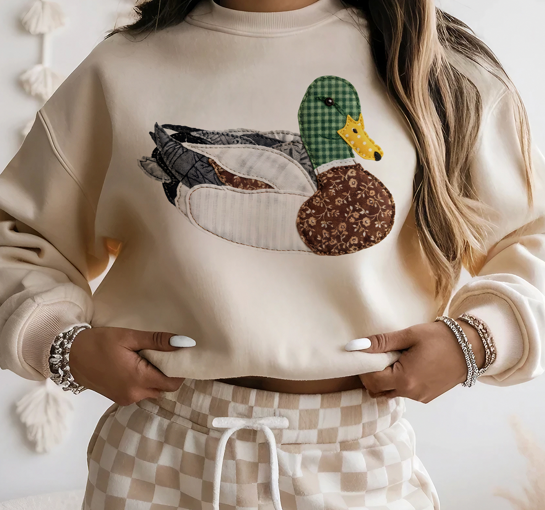 Grannys Patchwork Mallard Sweatshirt