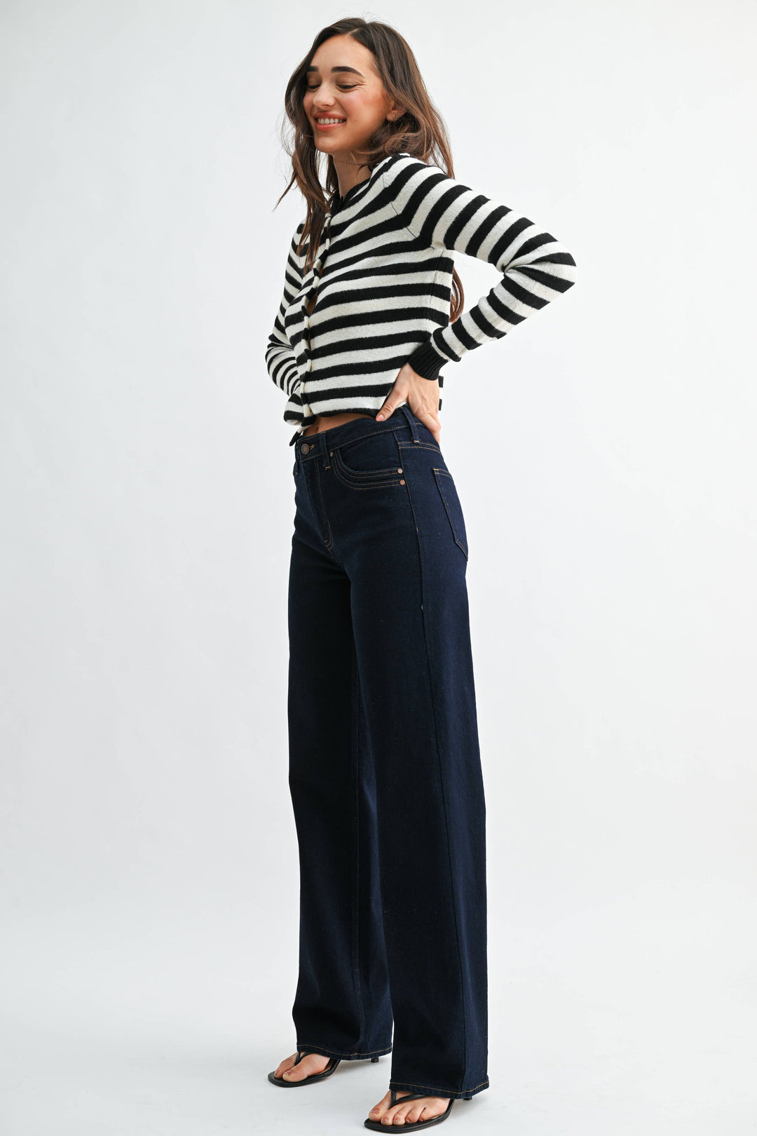 Darby Double Pocket Wide Leg
