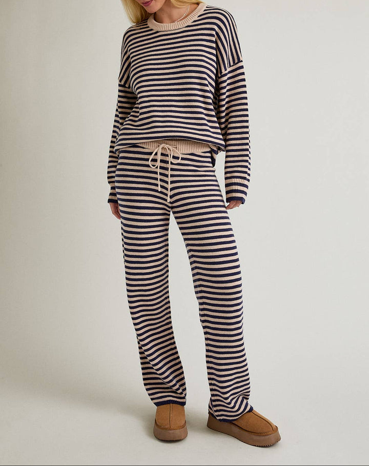 Leslie Striped Crew Sweater