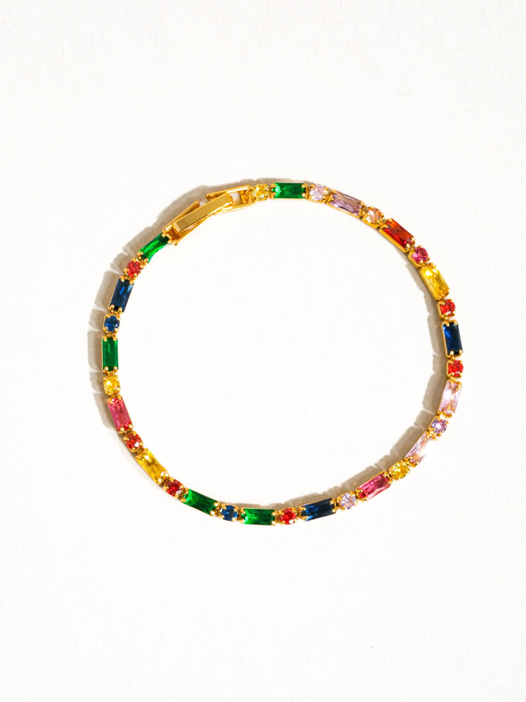 Shiloh Multicolor CZ Chain Bracelet