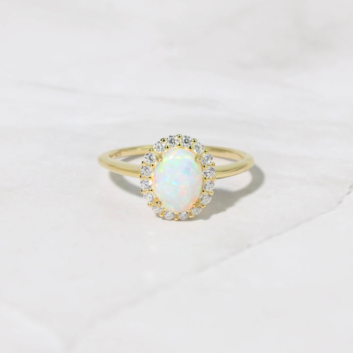 Oval Opal Ring