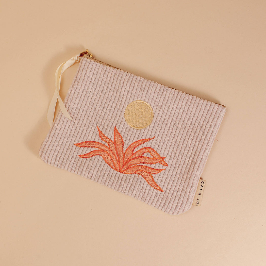 Corduroy Pink Pouch