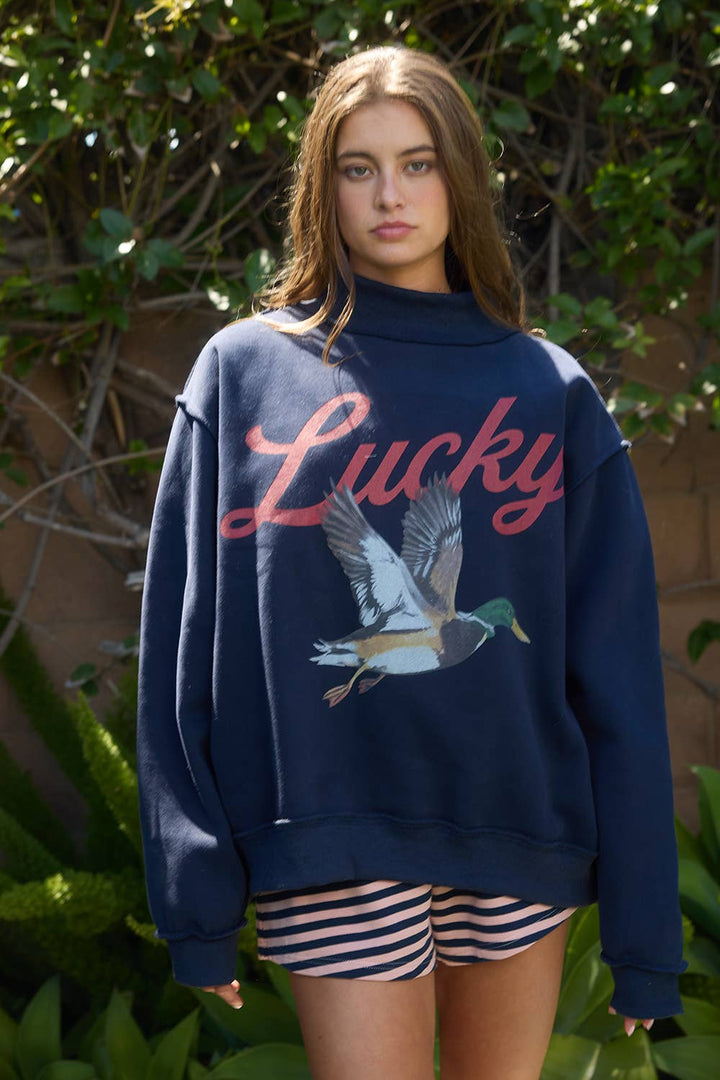 Lucky Mallard Mockneck