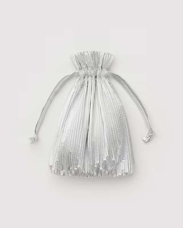 Baggu Pleated Chrome Metallic