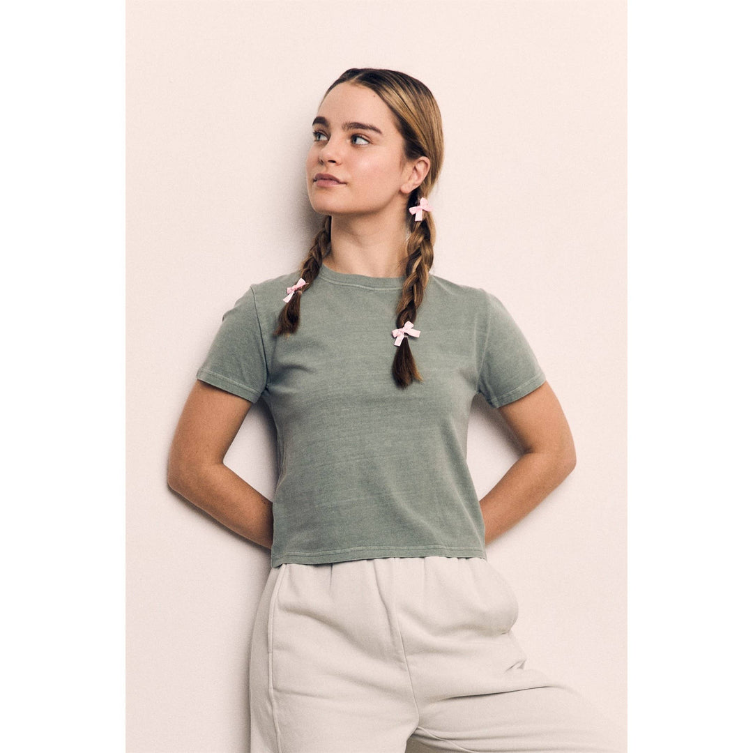Mineral Washed Standard Fit Jersey Tee