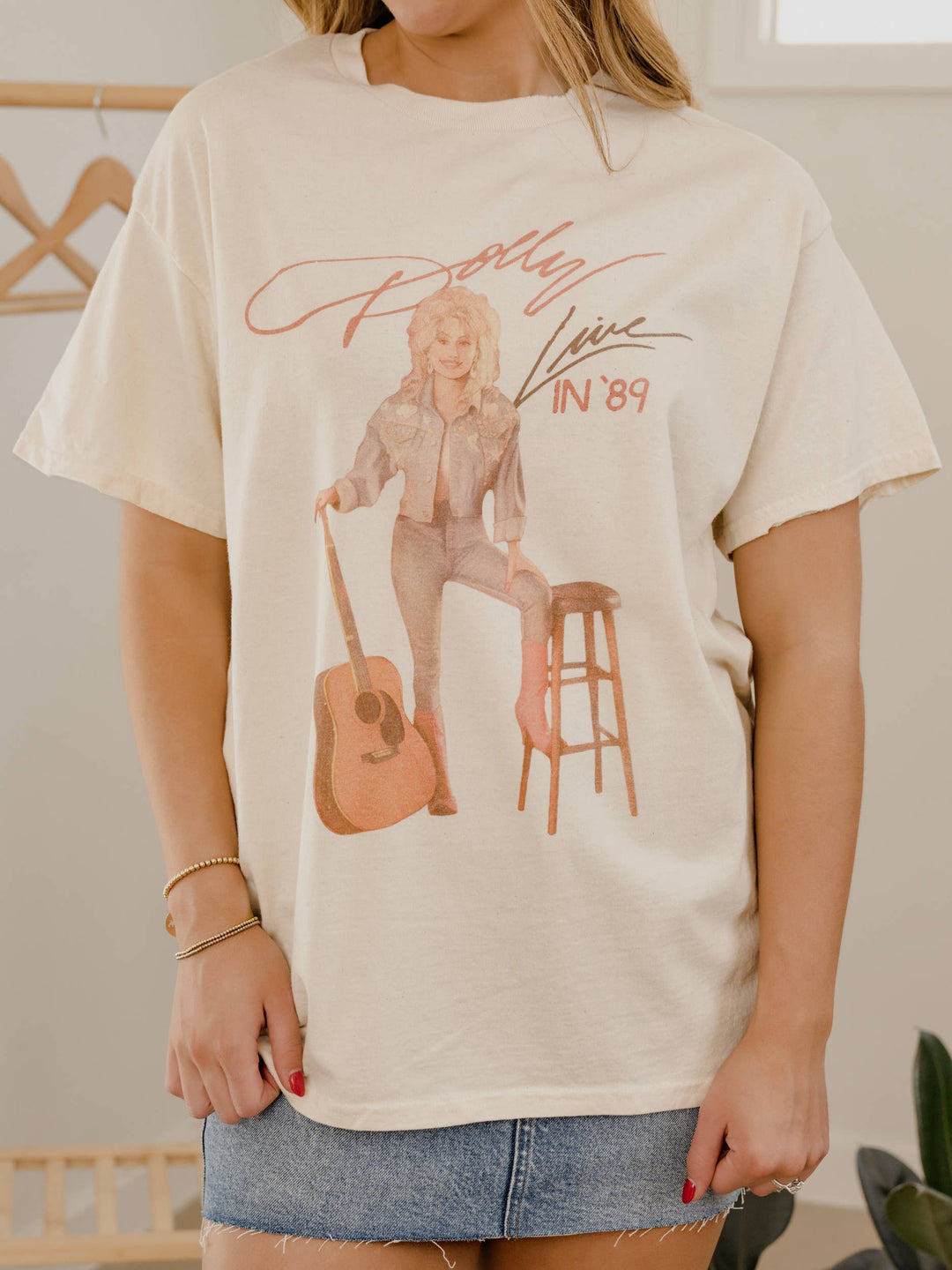 Dolly Parton Live in '89 Off White Tee