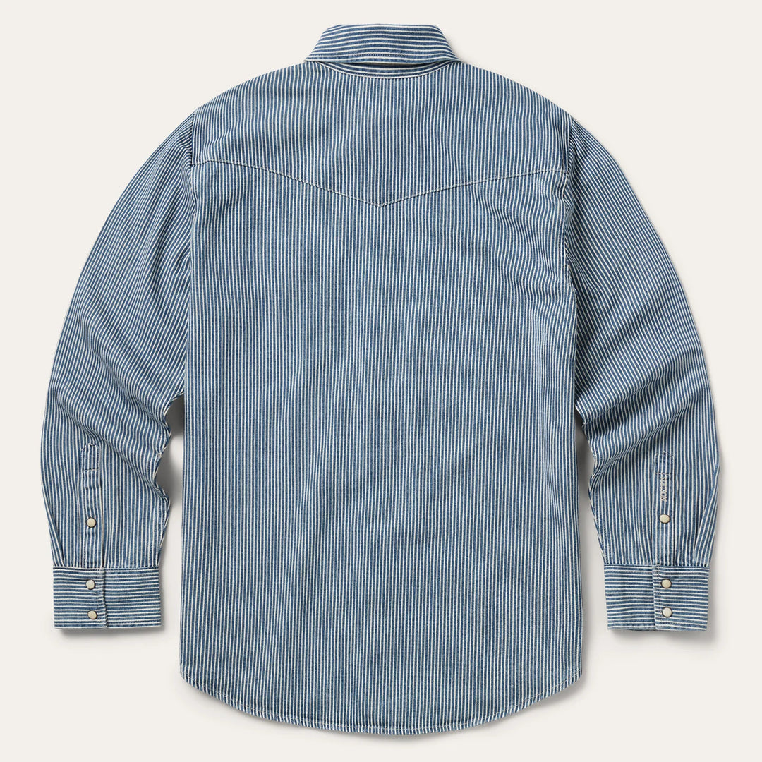Stetson Denim Stripe Western Shirt