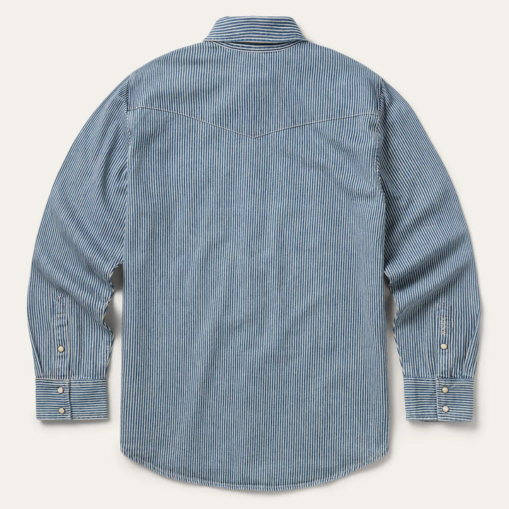 Stetson Denim Stripe Western Shirt