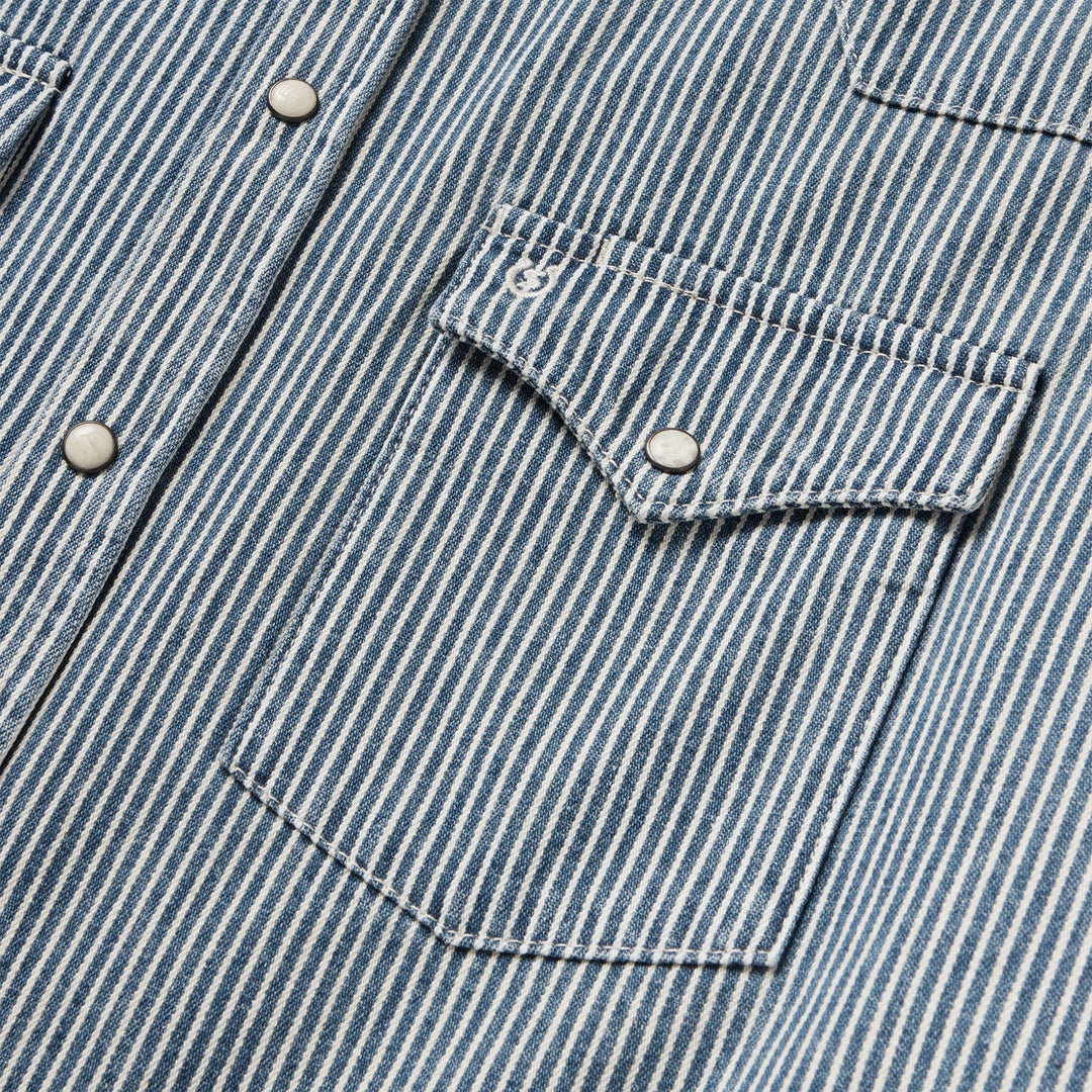 Stetson Denim Stripe Western Shirt