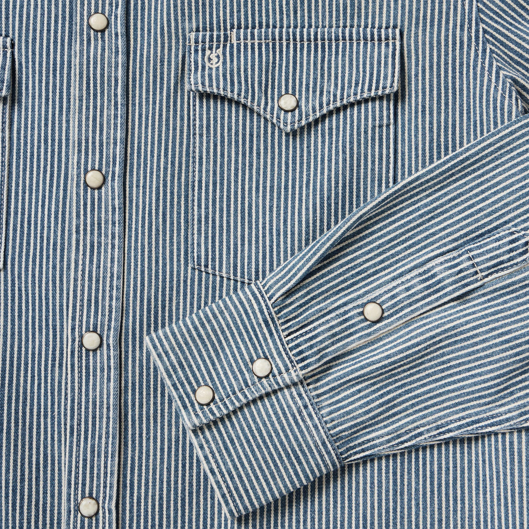Stetson Denim Stripe Western Shirt