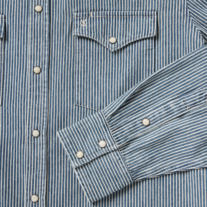 Stetson Denim Stripe Western Shirt