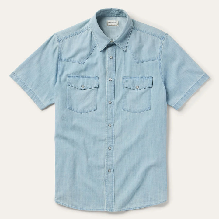Stetson Chambray Oxford Western Shirt