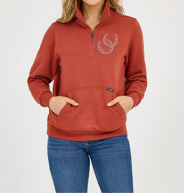 Wrangler Western Quarter Zip Sweatshirt