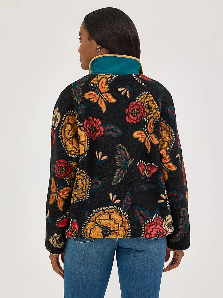 Wrangler Retro Butterfly Sherpa Pullover