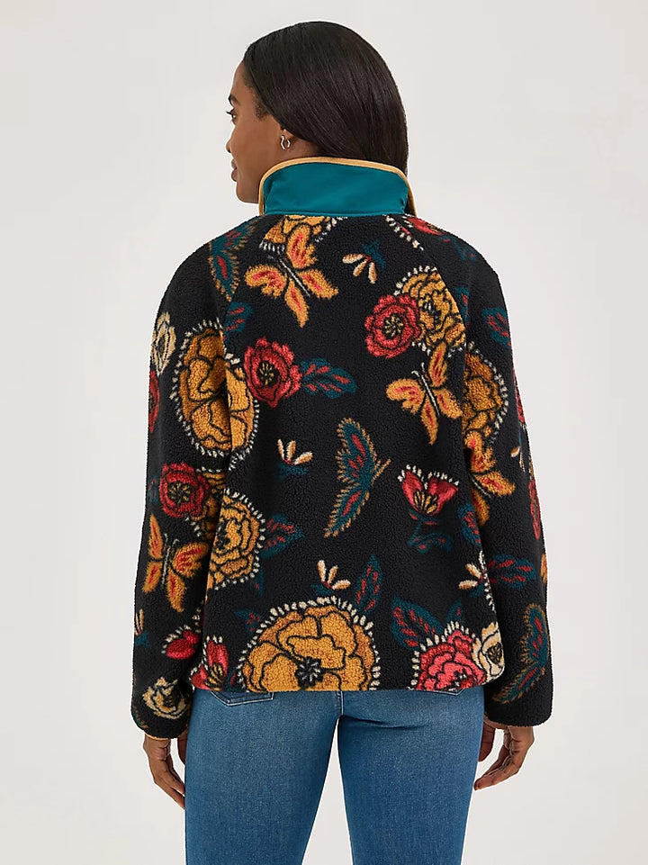 Wrangler Retro Butterfly Sherpa Pullover