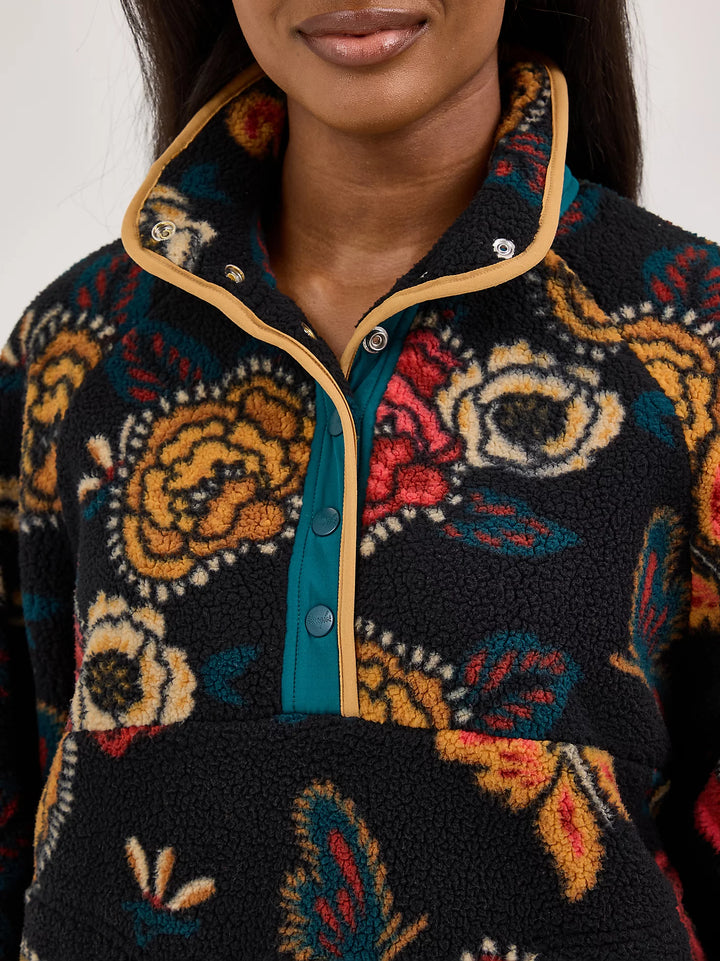 Wrangler Retro Butterfly Sherpa Pullover