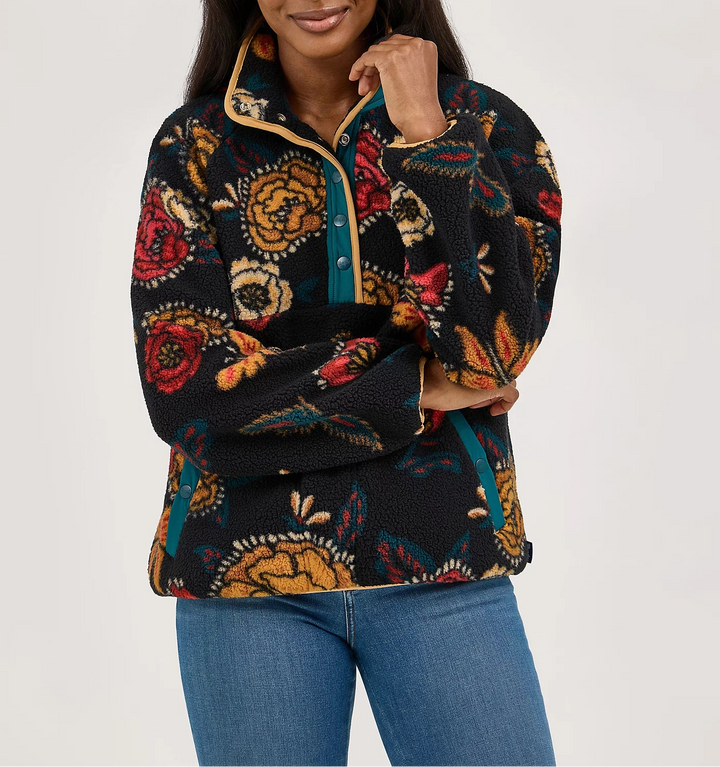 Wrangler Retro Butterfly Sherpa Pullover