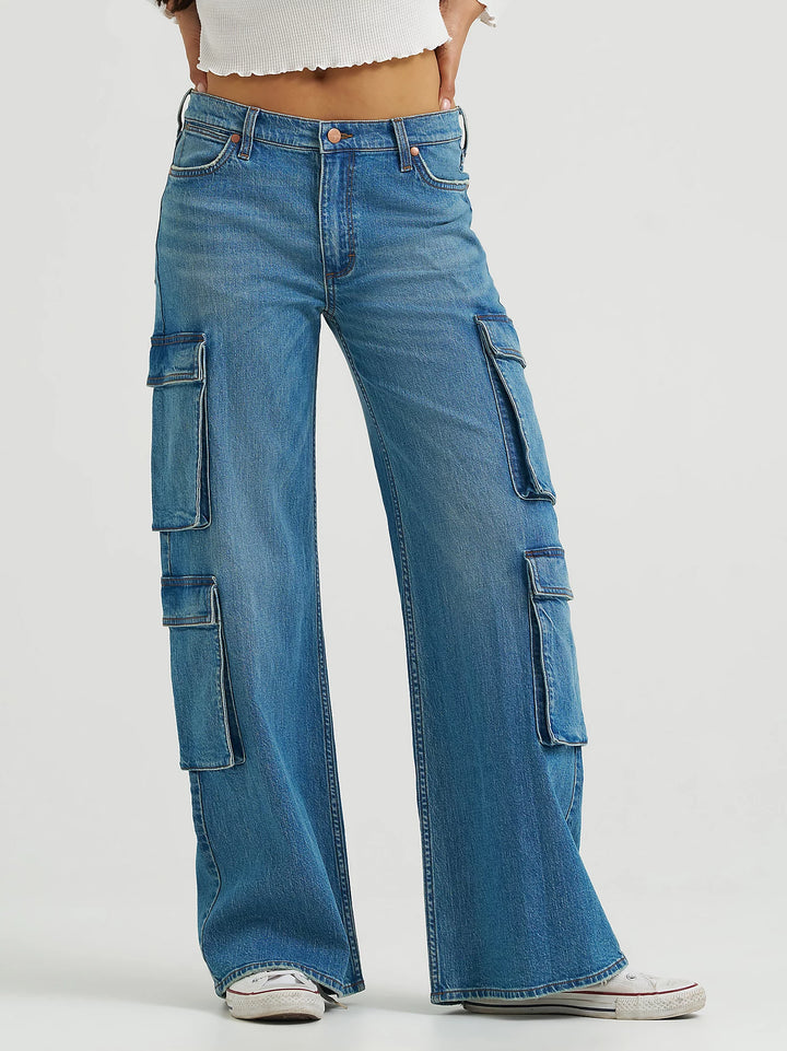 Wrangler Low Rise Baggy Cargo Jeans
