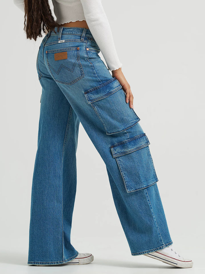 Wrangler Low Rise Baggy Cargo Jeans